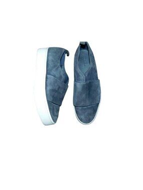 Vince. Size 9M Gray Suede Leather Platform Designer Shoes
